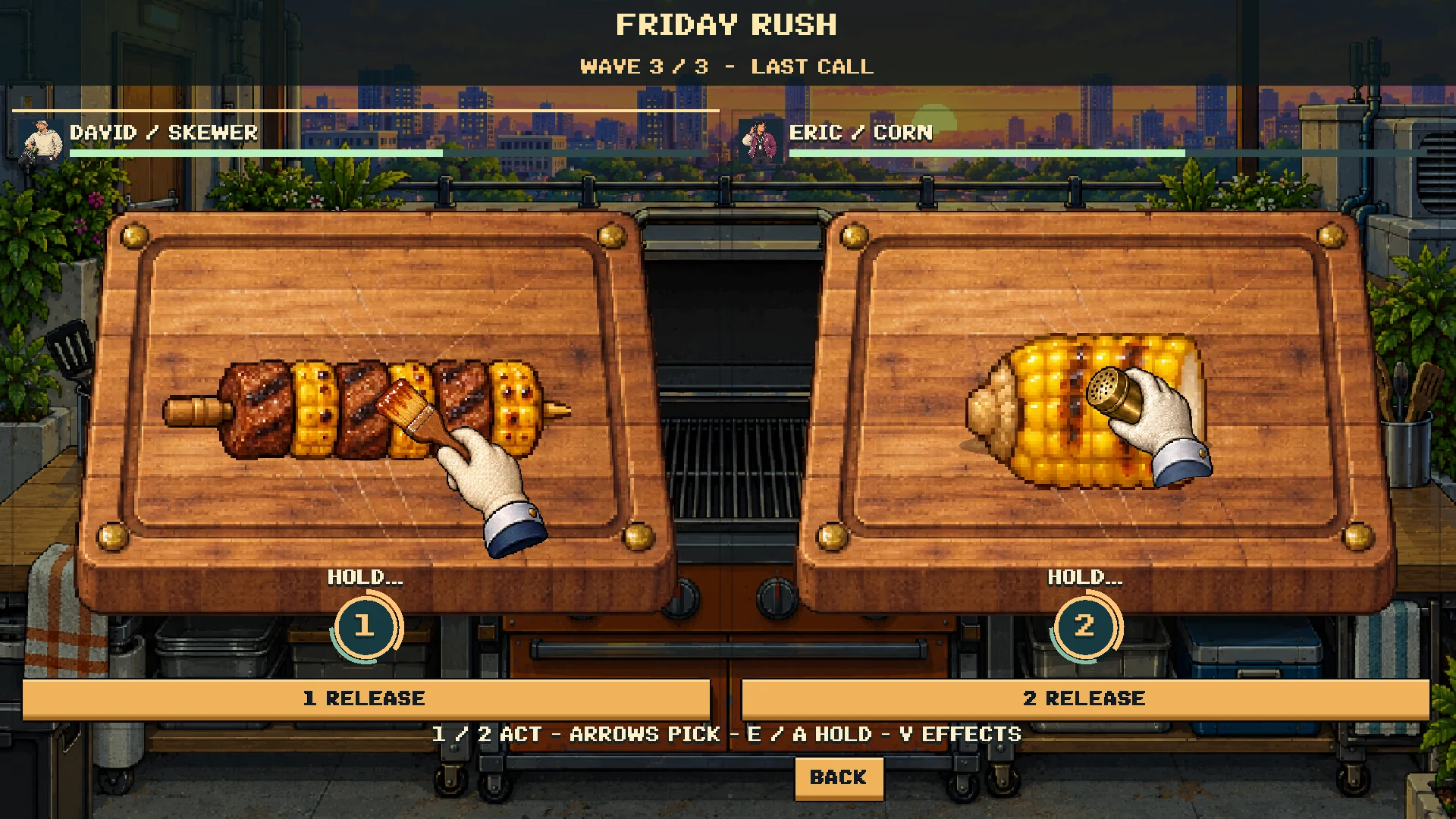 Friday Rush on the roof: cooking for the whole office.